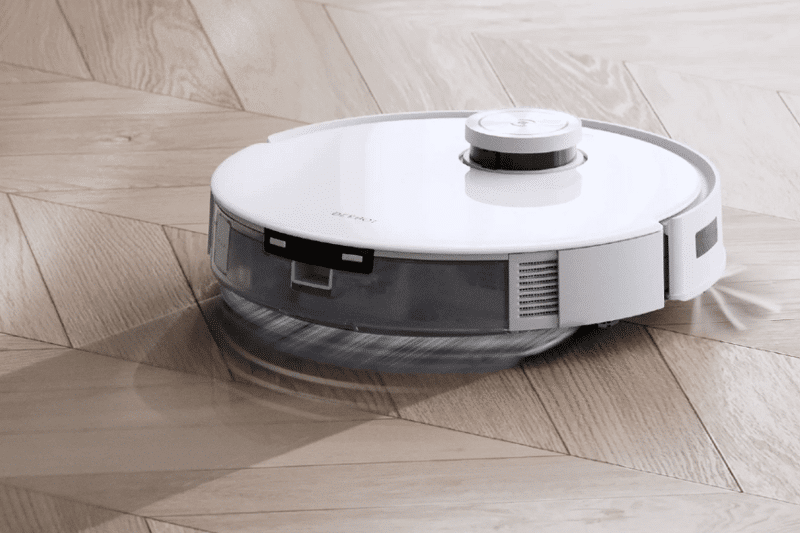 Funktionsweise eines Saugroboters mit Wischfunktion wird anschaulich dargestellt